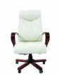 Кресло для руководителя Chairman 420 WD кожа белая - 1