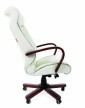 Кресло для руководителя Chairman 420 WD кожа белая - 2