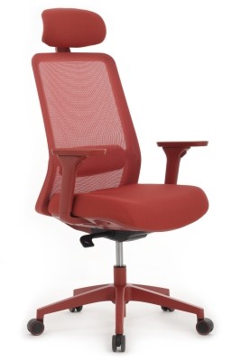Кресло для персонала Riva Design Chair WORK W-218C красная сетка